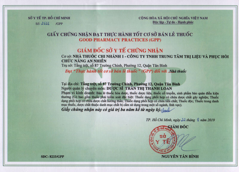 giấy chứng nhận gpp